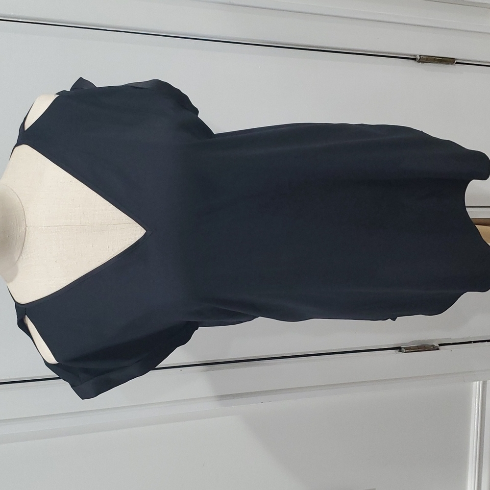 Express Cold Shoulder Black Large Top